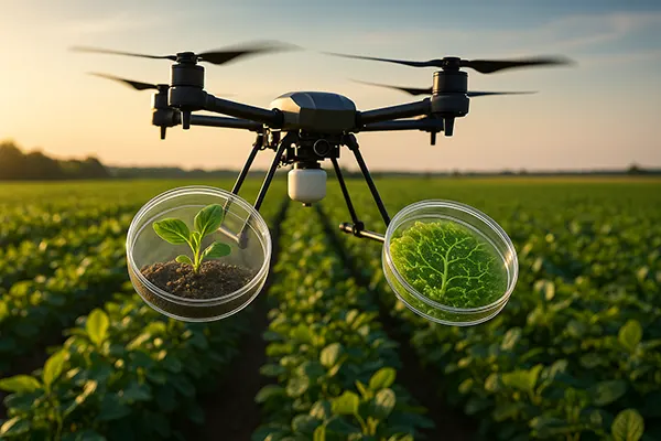 Agricultural drone monitoring