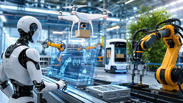 Robot d'usine moderne